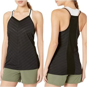 NEW!  BLANC NOIR Chevron Stitched Outdoor Racerback Tank Top